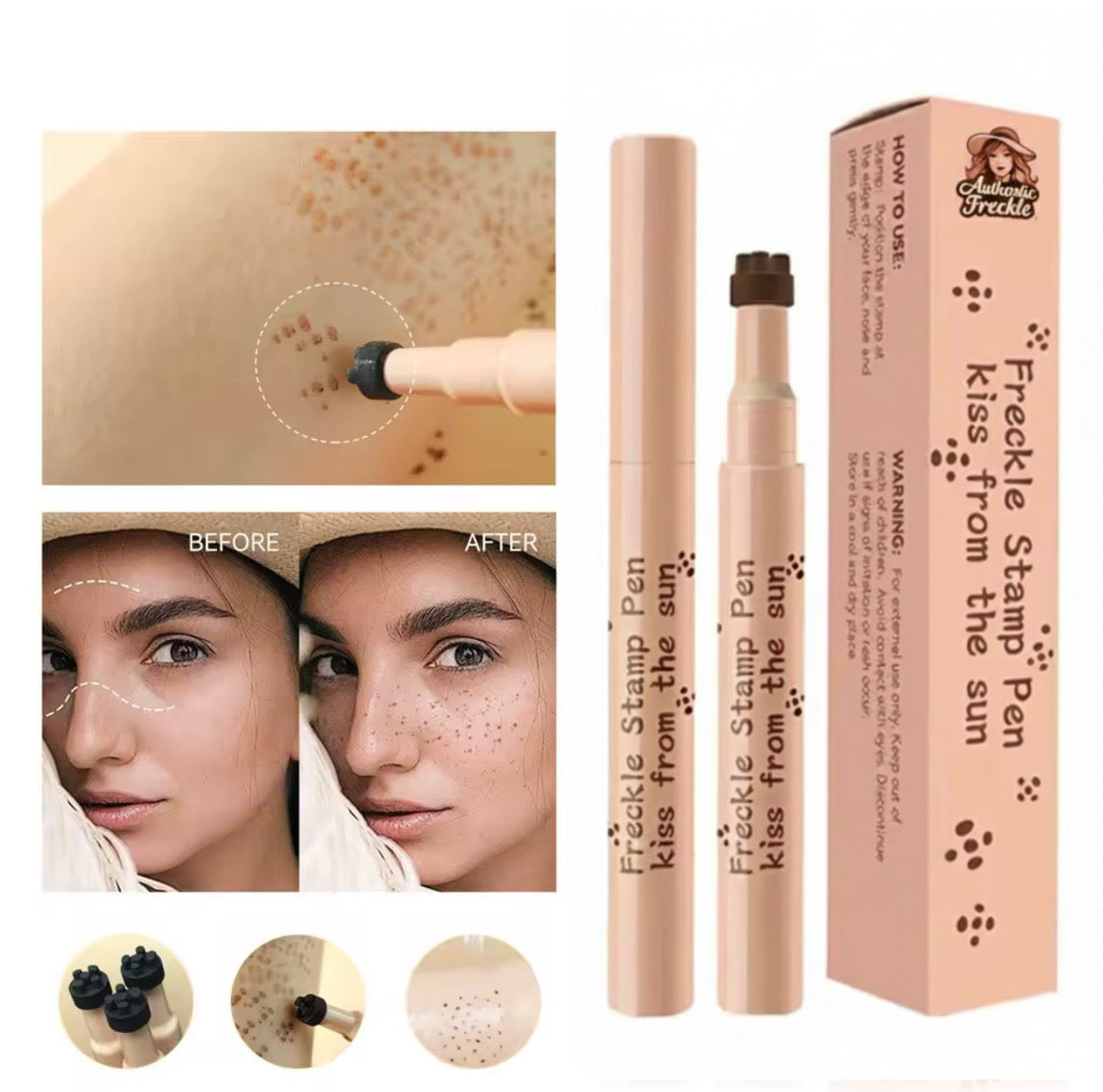 Stylo à tâches de rousseur